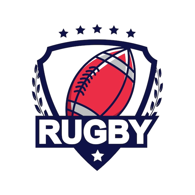 Rugby logo, american logo sport