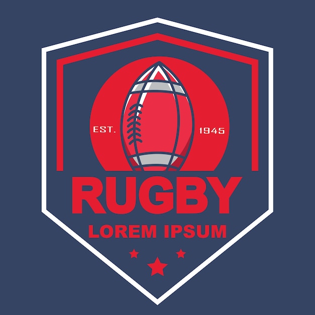 Rugby logo, american logo sport