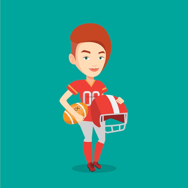 Rugby speler vectorillustratie.