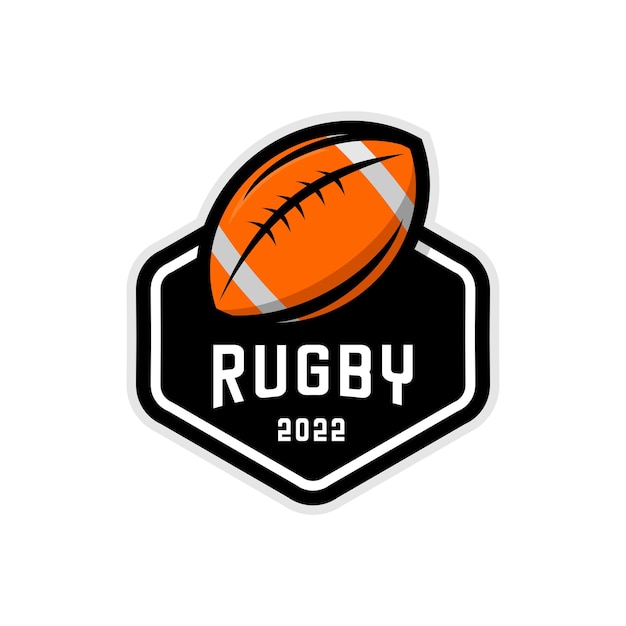 rugby sport ball vector design