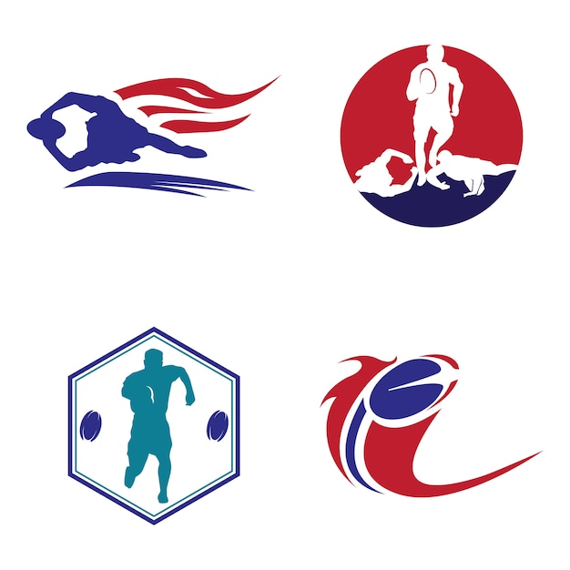 Rugby sport logo sign symbol