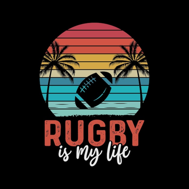 Rugby t-shirt design collectie.