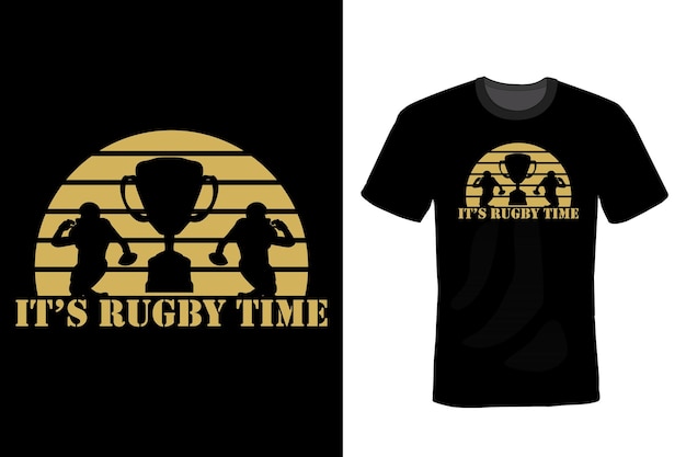 Rugby T-shirt ontwerp typografie vintage