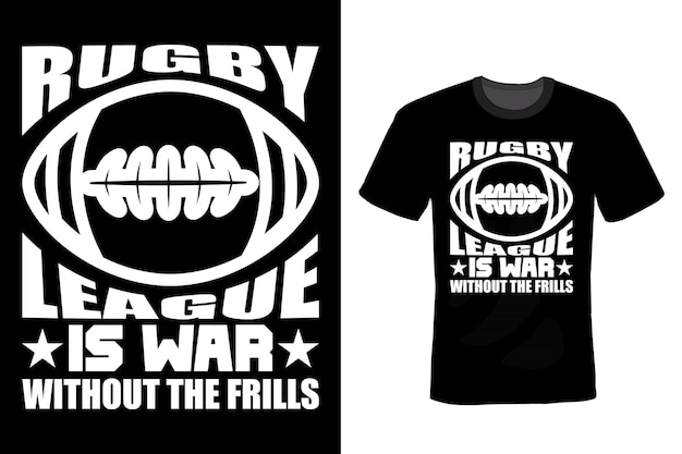 Rugby T-shirt ontwerp typografie vintage