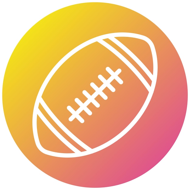 Rugby Vector Icon Design Illustration