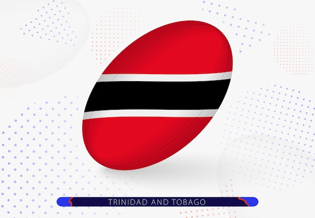 Rugbybal met de vlag van Trinidad en Tobago erop Uitrusting voor rugbyteam van Trinidad en Tobago