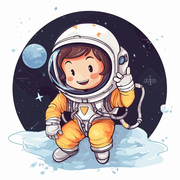 ruimte astronaut illustratie