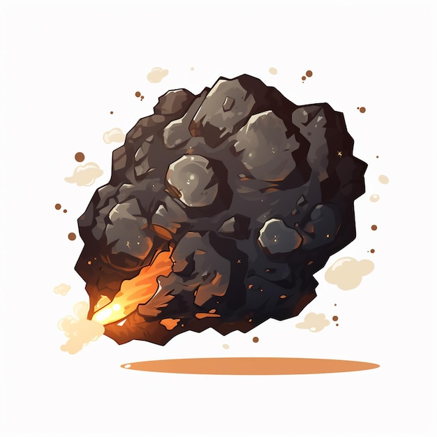 Vector ruimte meteoriet vector illustratie komeet meteoriet sterrenstelsel astronomie asteroïde kosmos ster un