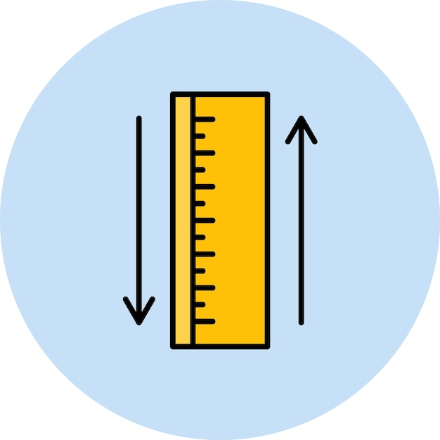 Ruler Flat Illustration