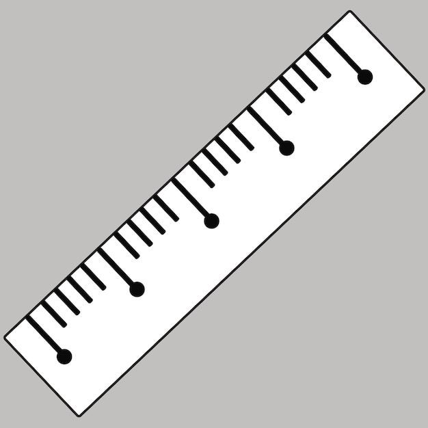 Vector ruler icon illustration