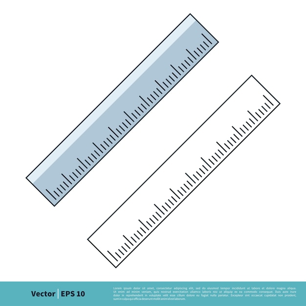 Ruler Icon Vector Logo Template Illustration Design Vector EPS 10