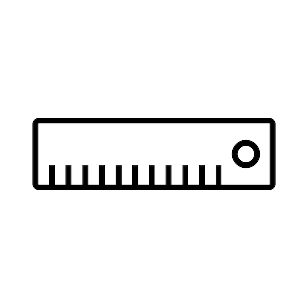 Vector ruler icon vector