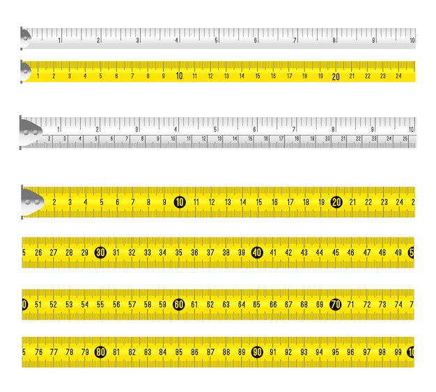 Nastri di misurazione del righello