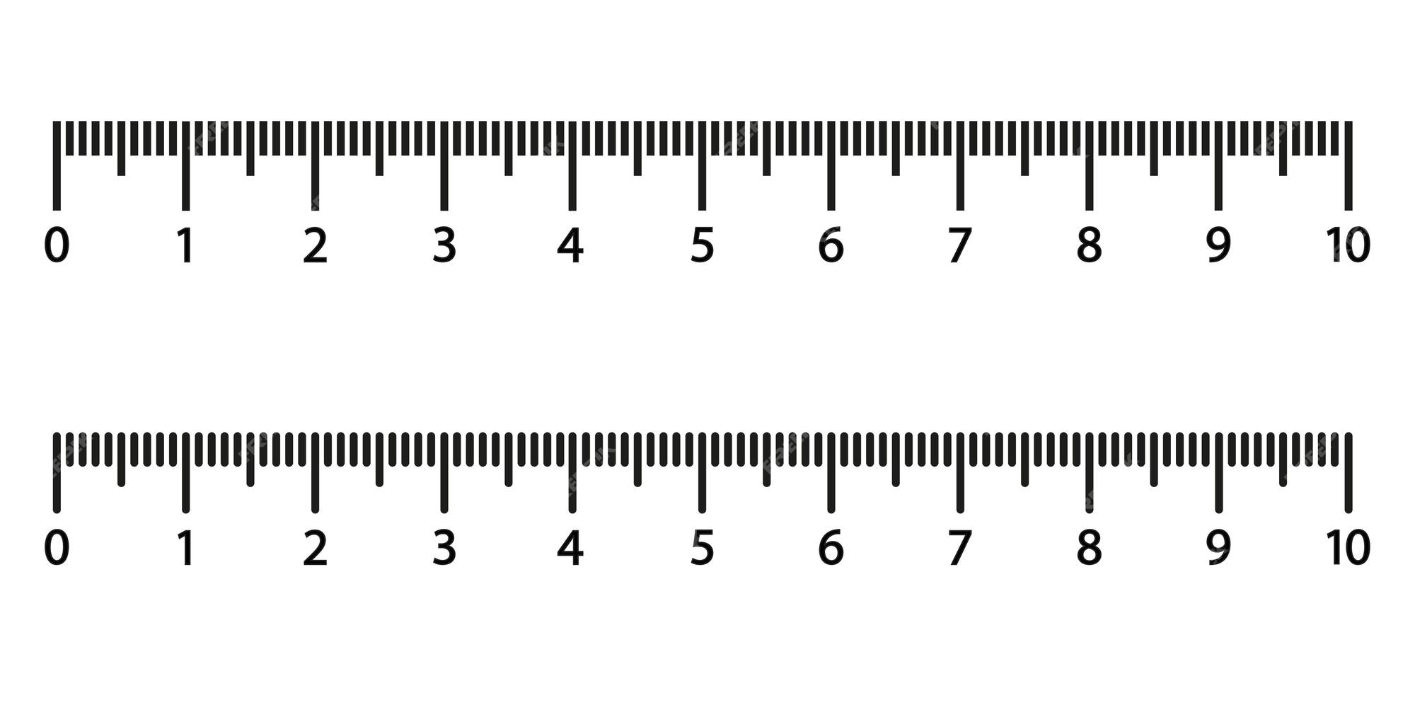 measuring scale on white background. scale of different units. markup for  rulers sign. flat style. 9797469 Vector Art at Vecteezy