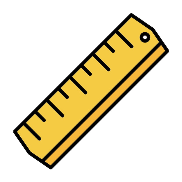 Vector ruler vector illustration style