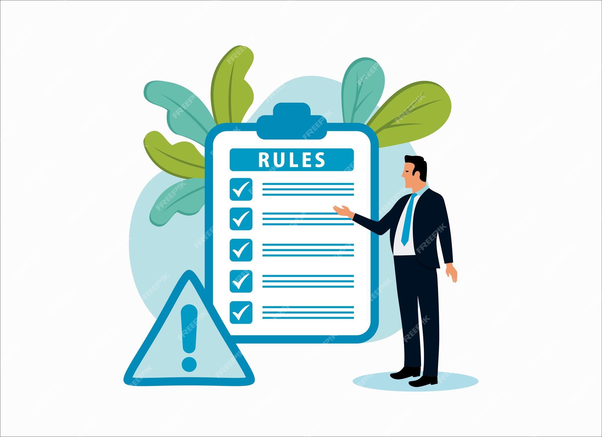 Premium Vector Rules And Regulations Policy And Guideline For premium-vector-rules-and-regulations-policy-and-guideline-for