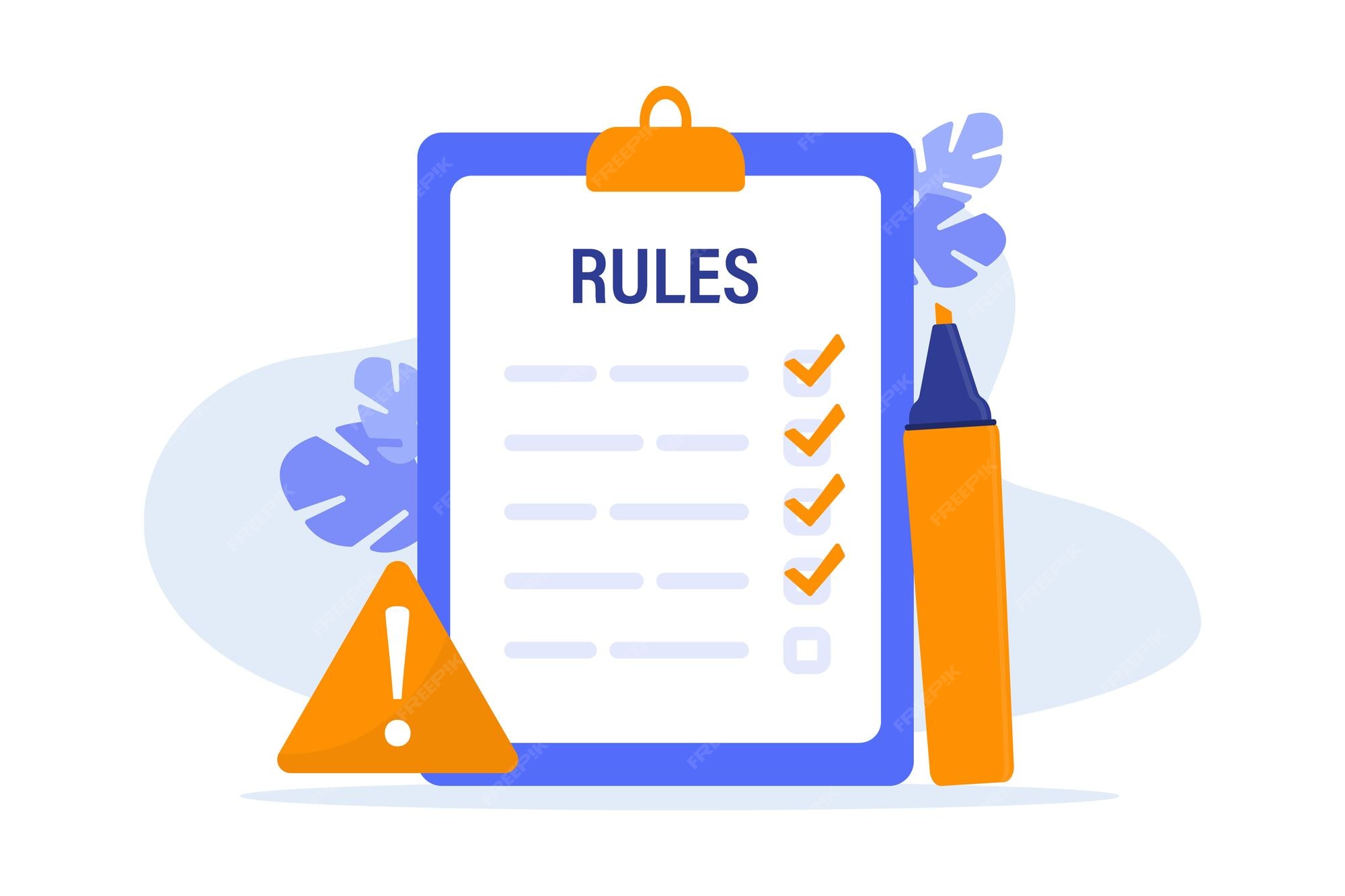 premium-vector-rules-vector-illustration-checklist-with-requirements