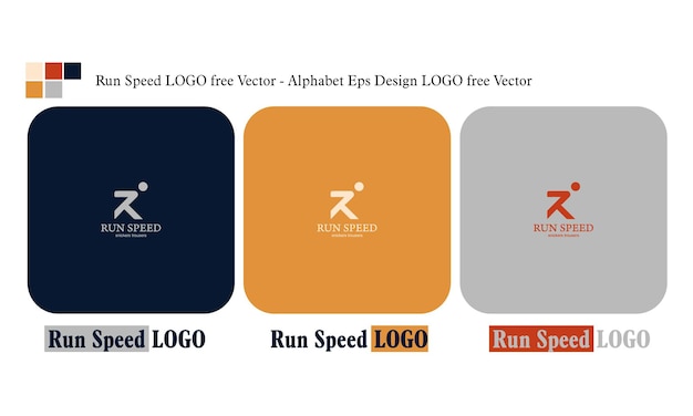 Run Speed LOGO free Vector Alphabet Eps Design LOGO free Vector