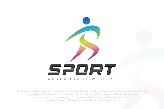 runner logo collection logo design people sport logotype template vector illustration