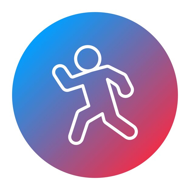 Runner Silhouette icoon vector afbeelding Kan worden gebruikt voor Marathon