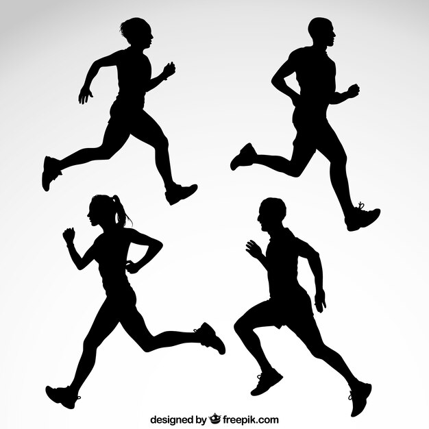 Shadow Fast Runner Stock Vector