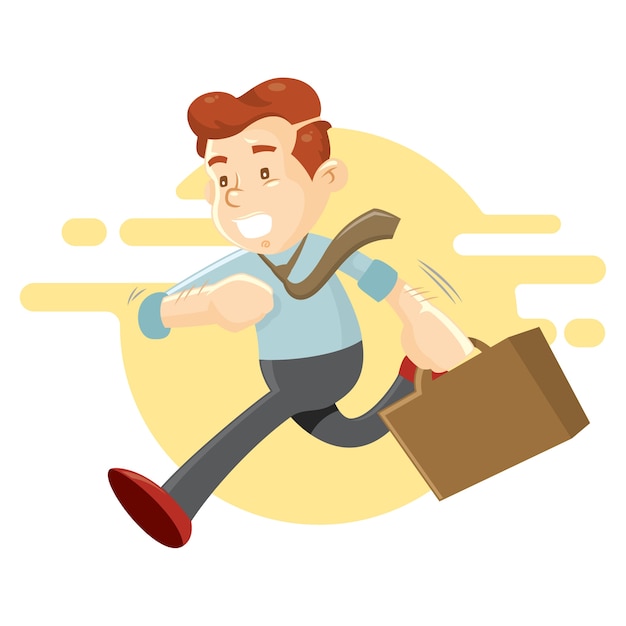 running businessmen