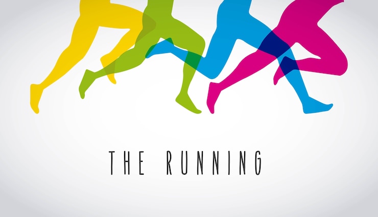 Vector the running  design 