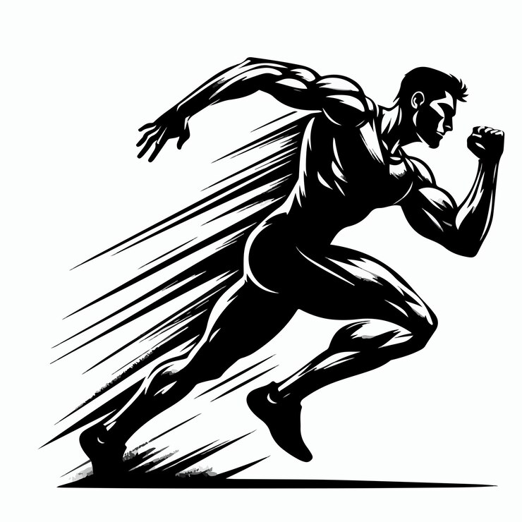 Vector running illustration