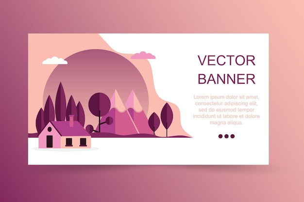 Vector running landing page template