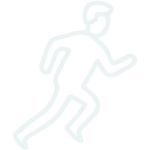 running man icon outline