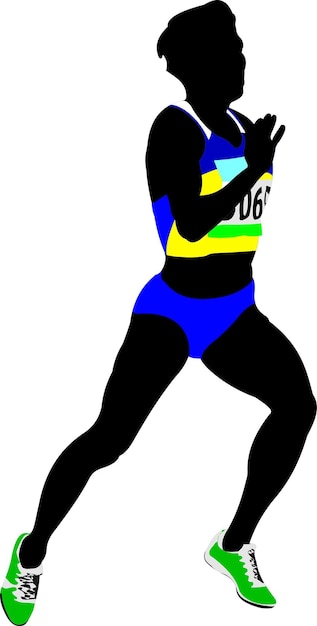 The running people Sport Running Vector illustration