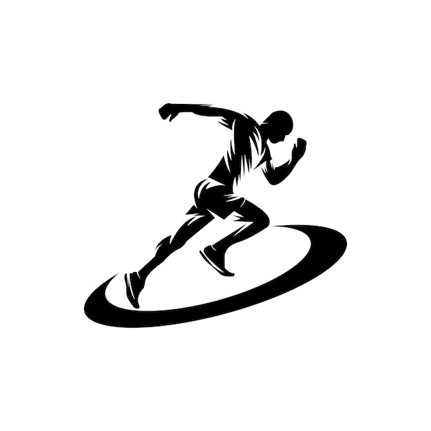 Running pictogram vector illustratie symbool ontwerp