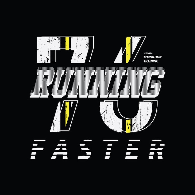 Running tshirt and apparel design