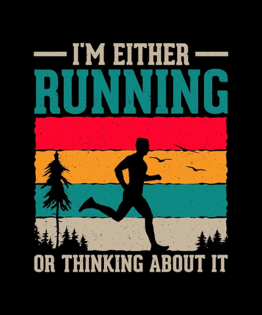 Vector running tshirt design