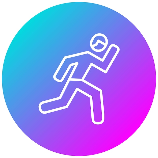 Running Vector Illustration Style