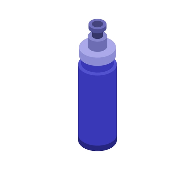 Running water bottle isometric