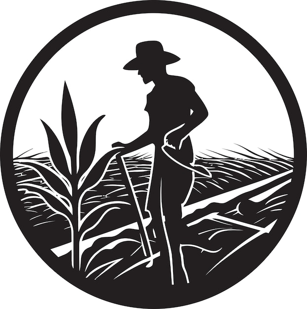 Rural Rhythms Agriculture Logo Design Icon Fields of Prosperity Farming Vector Emblem