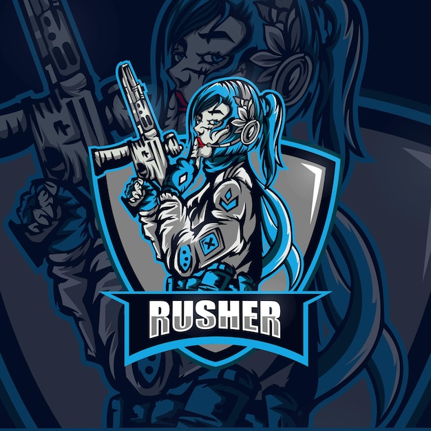 Логотип Rusher Army Gaming