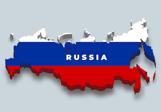 карта россии вектор