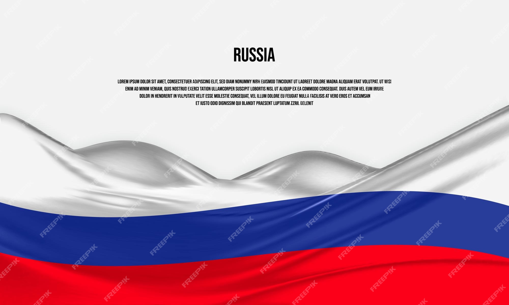 Russia Flag, Waving Fabric Texture Graphic by bourjart_20 · Creative Fabrica