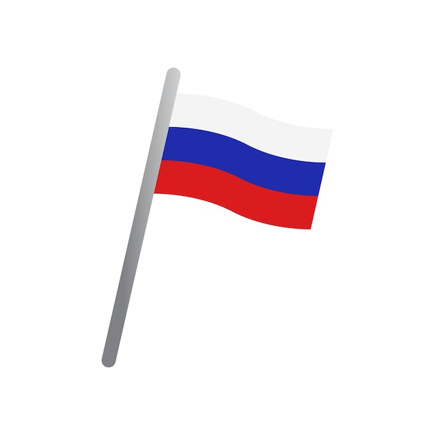 Vettore delle icone della bandiera russa