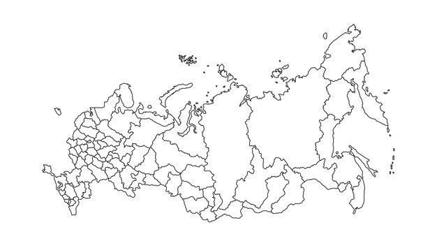 Раскраски Карта россии с регионами (25 шт.) - скачать или распечатать бесплатно 