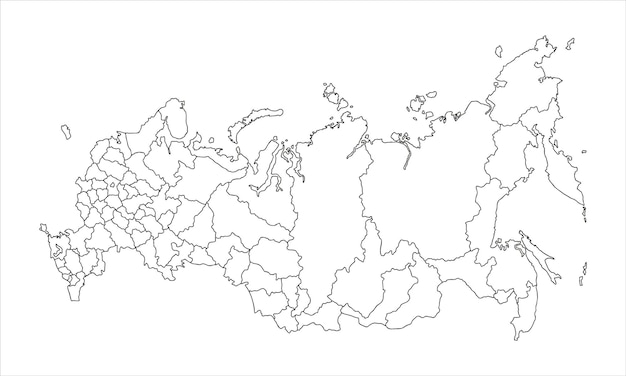 Vector russia map