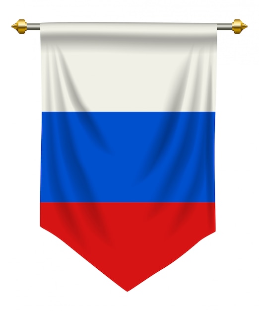 Vector russia pennant