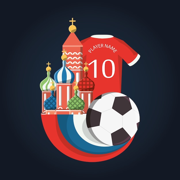 Russia soccer world cup design