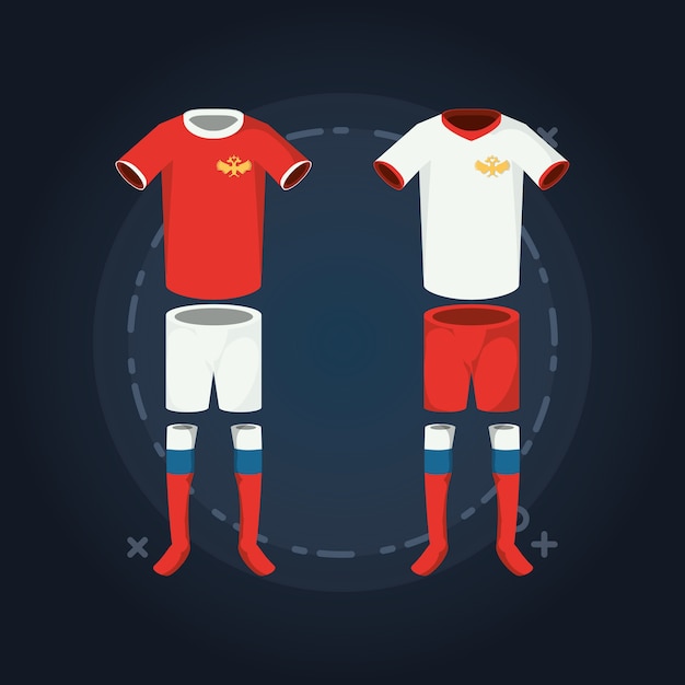 Vettore russia soccer world cup design