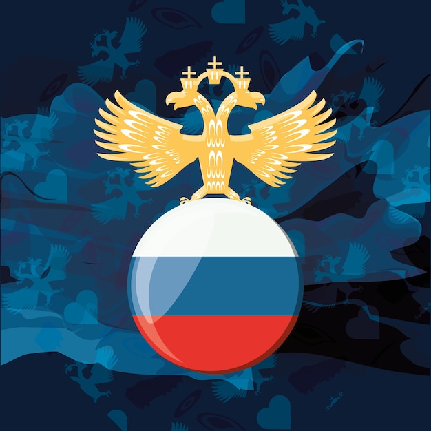 Vector russia soccer world cup design