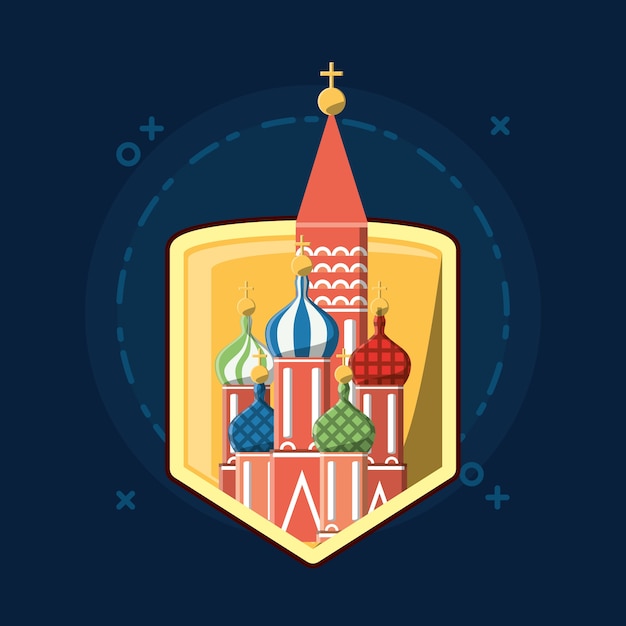 Vettore russia soccer world cup design