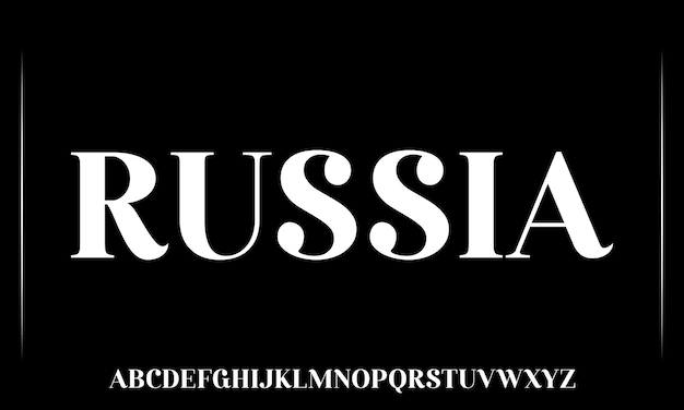 Vector the russian alphabet is a font that is very large and has the letters russia on it.