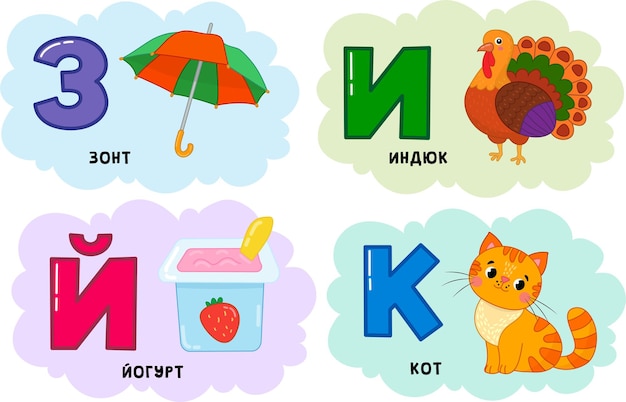 Russian alphabet small 3